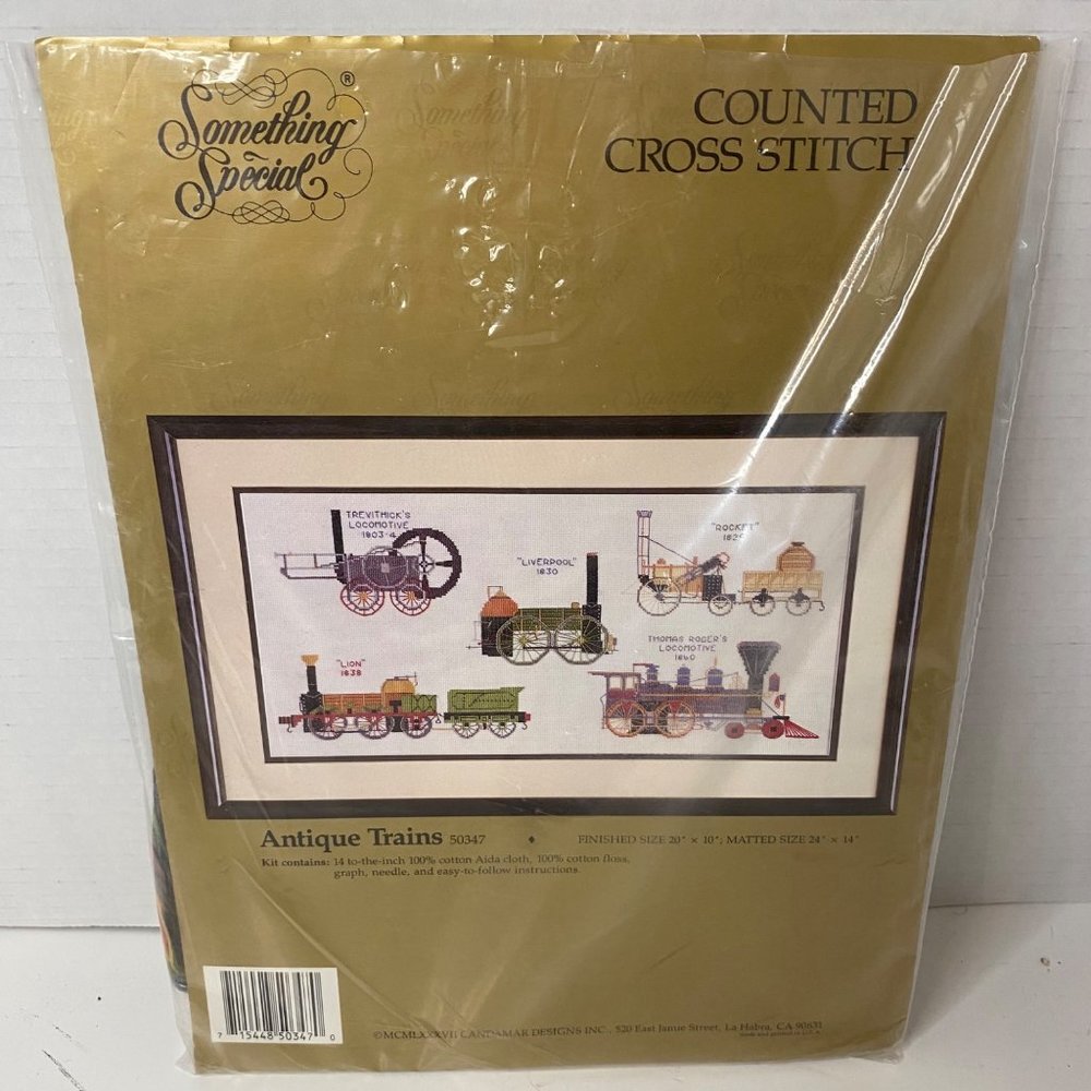 Something Special‎ Antique Trains cross stitch kit 1987